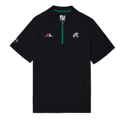 MALBON GOLF FUTURA ZIP RAGLAN BLADE POLO  