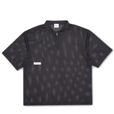STUDENTS GOLF COURSE MARSHAL MESH ZIP POLO SHIRT