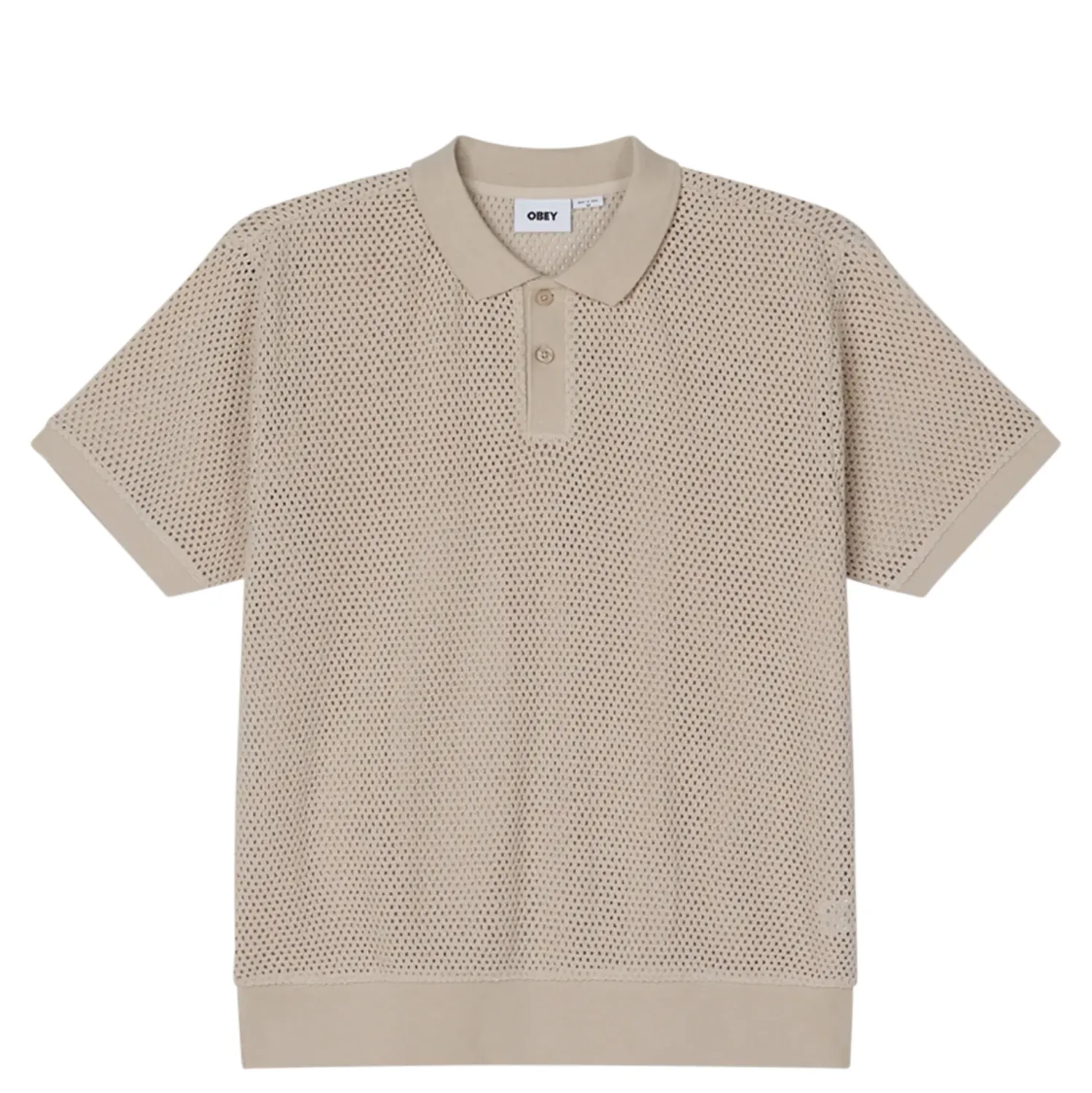 OBEY SARATOGA MESH POLO SHIRT 