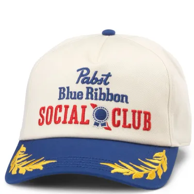 AMERICAN NEEDLE PABST SOCIAL CLUB CAPTAIN HAT