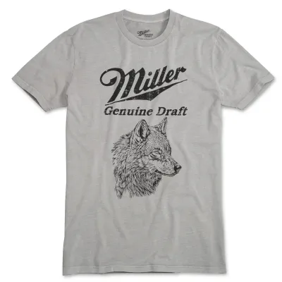 AMERICAN NEEDLE MILLER GENUINE DRAFT RED LABEL PIGMENT TEE 