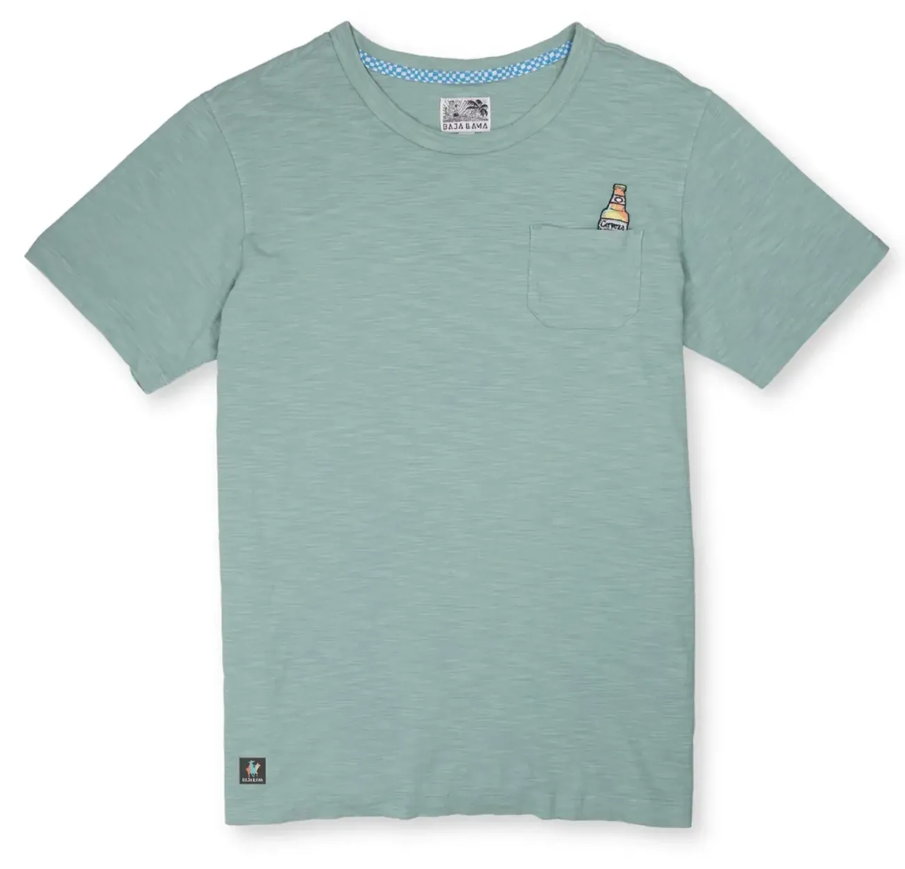 BAJA LLAMA CERVEZA FOR MY FACE POCKET TEE