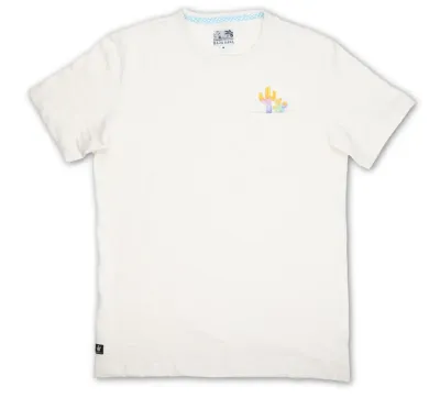 BAJA LLAMA COLORFUL CACTUS POCKET TEE