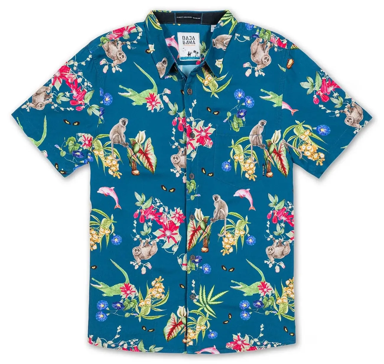 BAJA LLAMA A FEW PINK FRIENDS NIGHTHAWK SHIRT