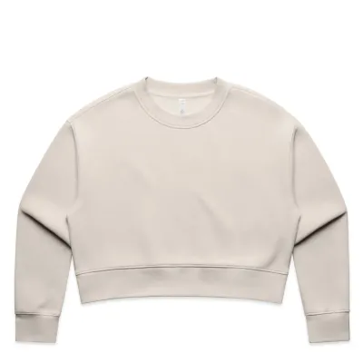 ASCOLOUR WOMEN&#39;S RELAX CROP CREWNECK SWEATSHIRT