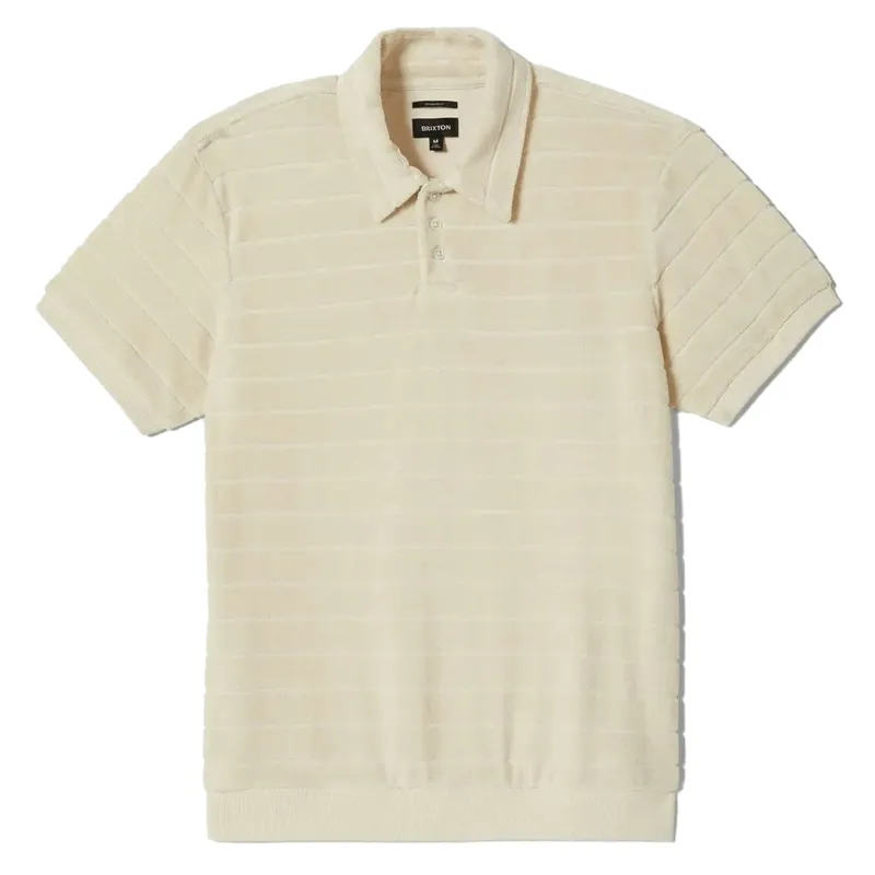 BRIXTON WEEKEND TERRY CLOTH POLO SHIRT   