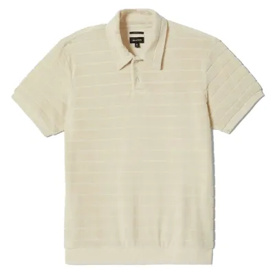 BRIXTON WEEKEND TERRY CLOTH POLO SHIRT  