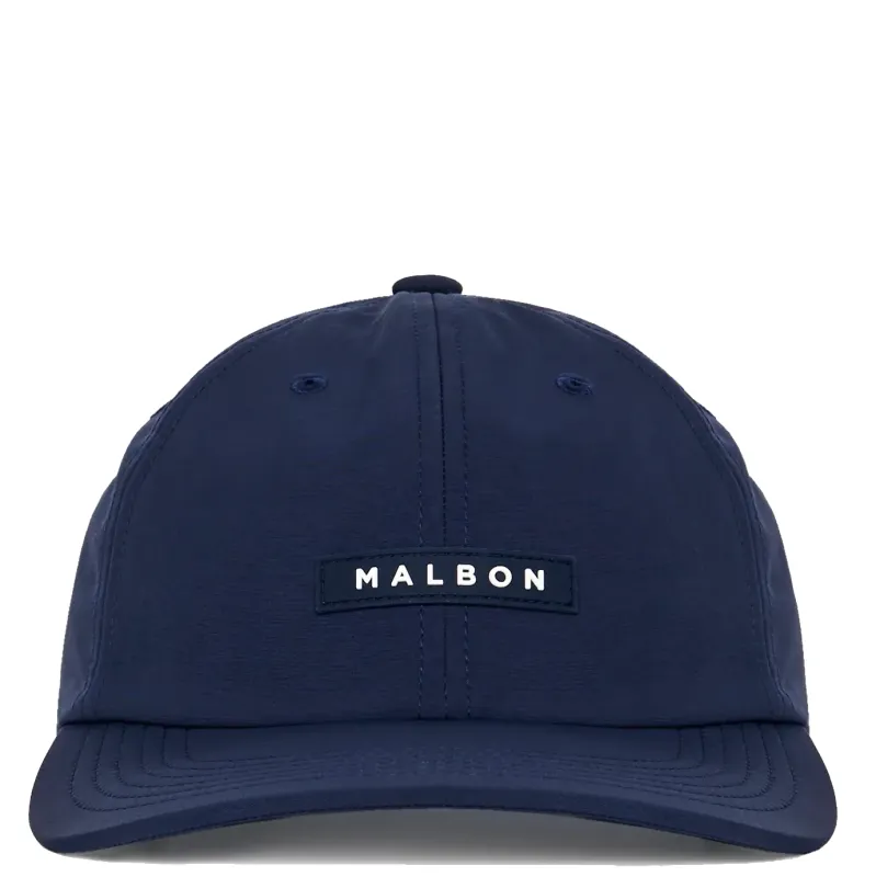 MALBON GOLF BLOCK NYLON PACKABLE HAT