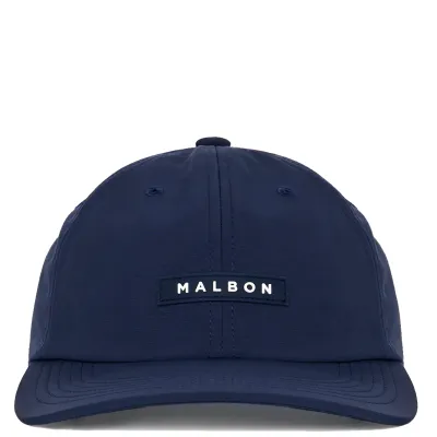 MALBON GOLF BLOCK NYLON PACKABLE HAT