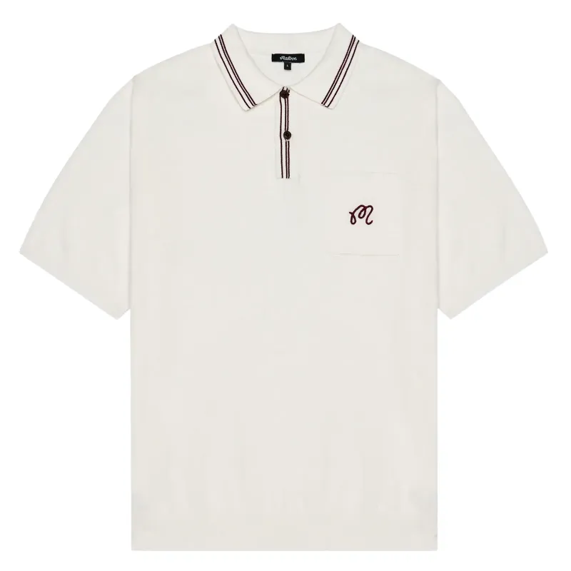 MALBON GOLF CAMPANIA KNIT POLO SHIRT