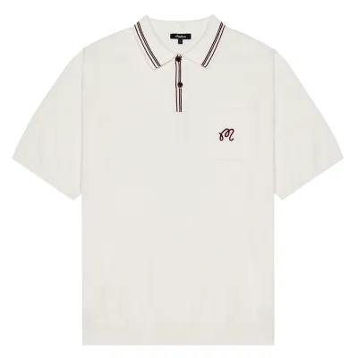 MALBON GOLF CAMPANIA KNIT POLO SHIRT 