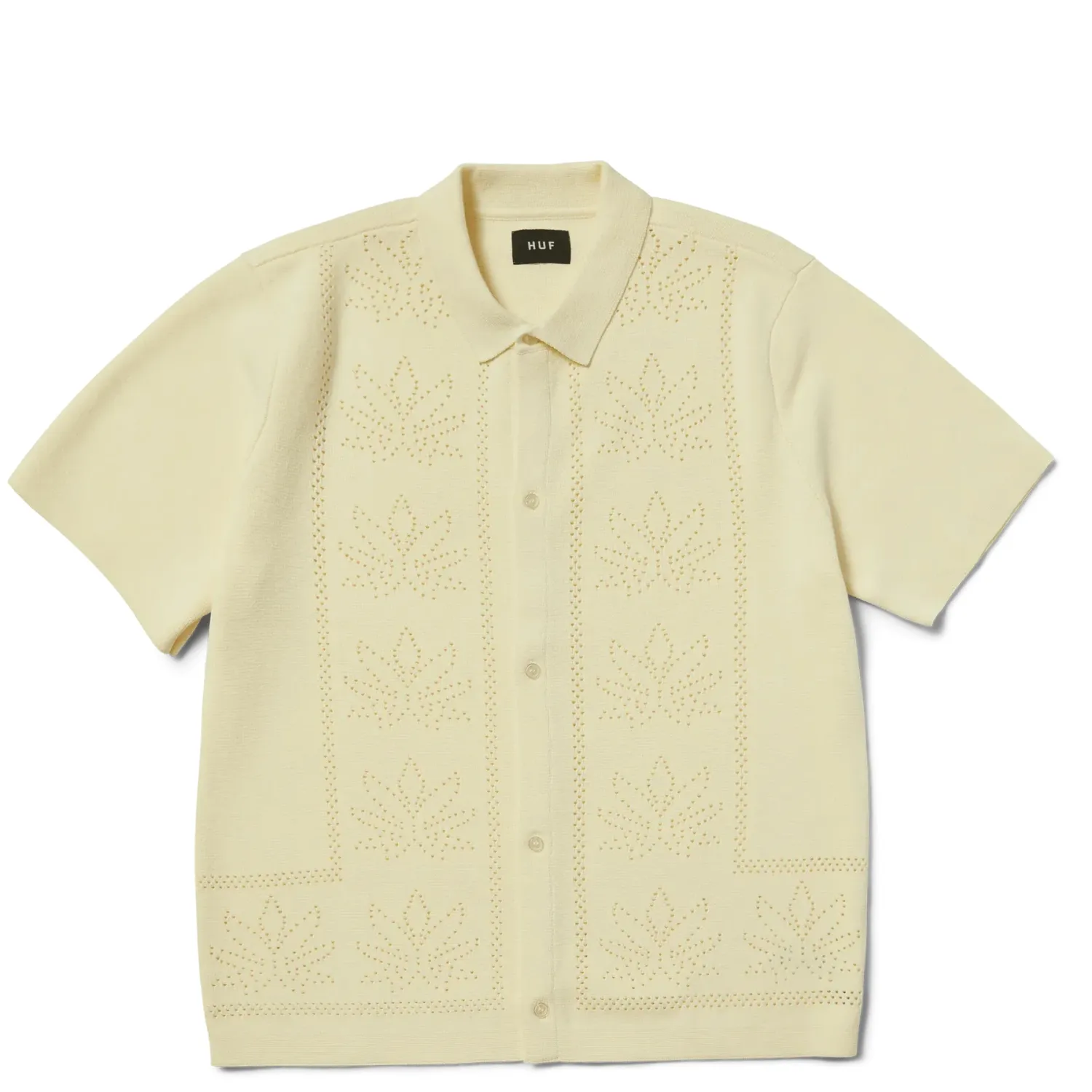 HUF PLANTLIFE PERFORATED KNIT TOP    