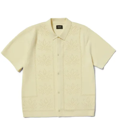 HUF PLANTLIFE PERFORATED KNIT TOP   
