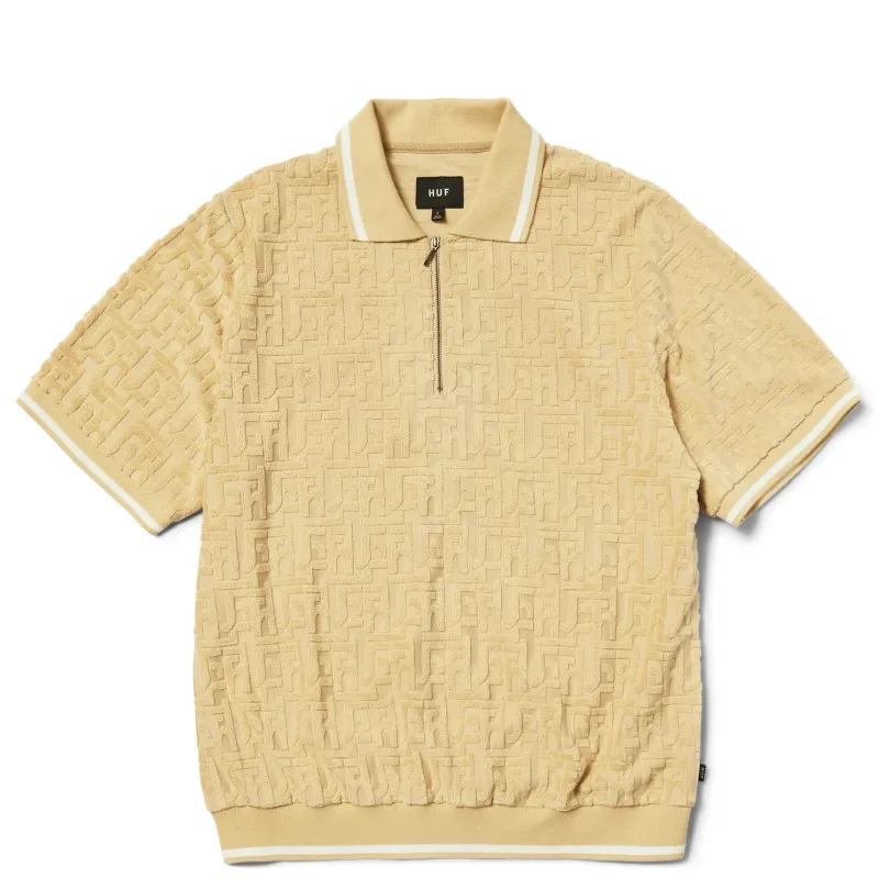 HUF TETHER JACQUARD TERRY TOP  
