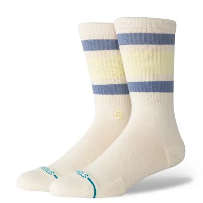 STANCE BOYD STRIPED COTTON CREW SOCKS