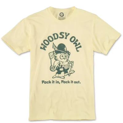 AMERICAN NEEDLE WOODSY OWL RED LABEL TEE