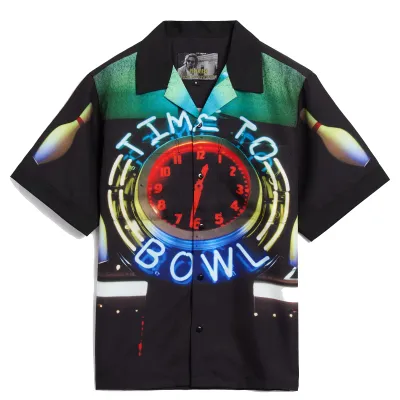 PLEASURES X THE BIG LEBOWSKI TIME BOWLING SHIRT