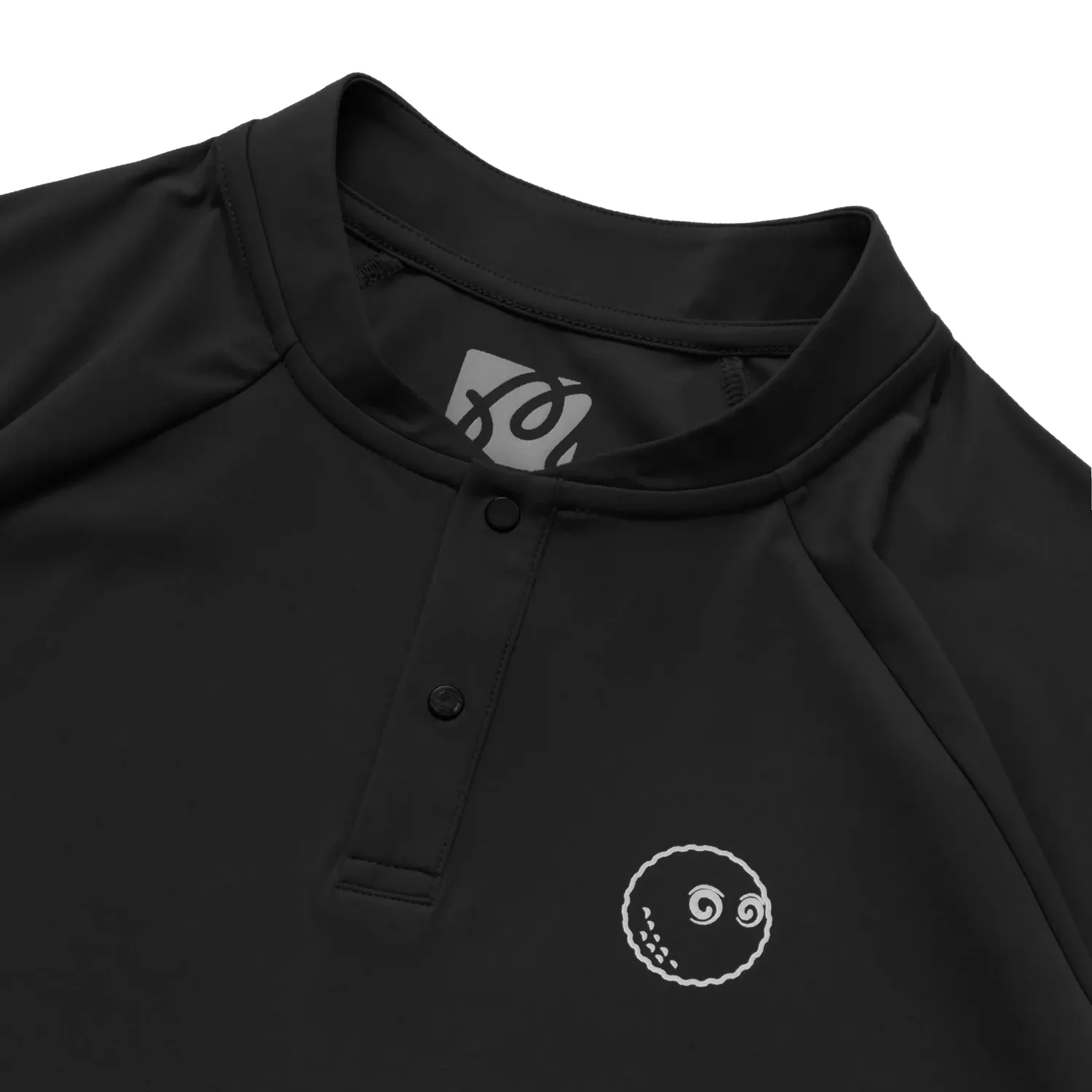 Tシャツ・カットソー Malbon Golf Basic Performance Polo T-Shirt BLACK MAN M3321PT Malbon Golf T-shirt Peak Performance Black