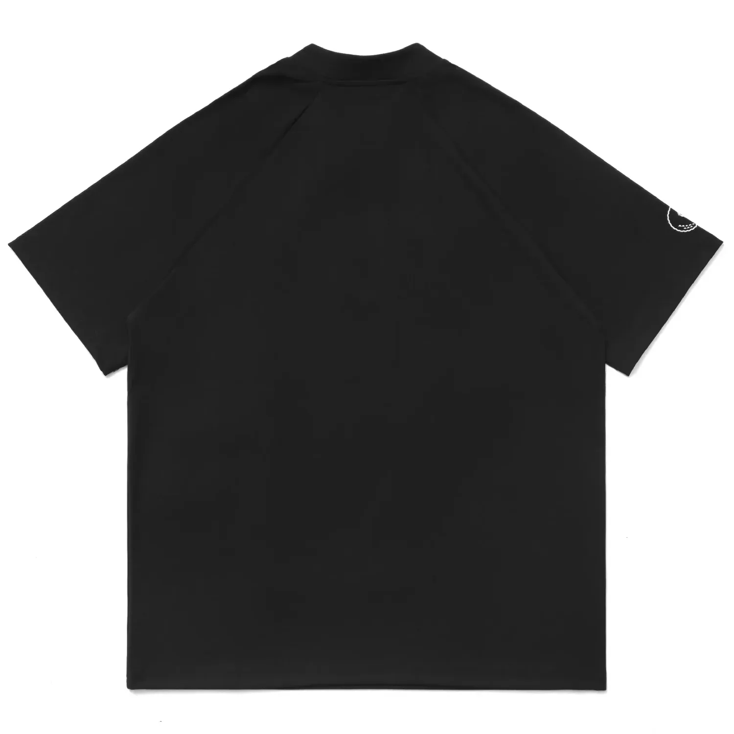 Malbon Golf Performance Zip Blade Collar Polo Shirt - Black | Tech