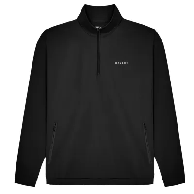 MALBON GOLF PERFORMANCE QUARTER ZIP SHELL PULLOVER  