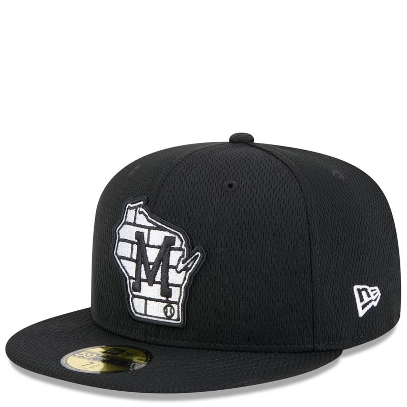 NEW ERA MILWAUKEE BREWERS CLUBHOUSE STATE LOGO 59FIFTY FITTED HAT