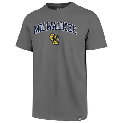 &#39;47 BRAND MILWAUKEE BREWERS ARCH GAME CLUB TEE