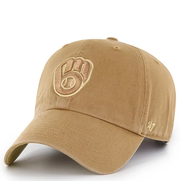 ‘47 BRAND MILWAUKEE BREWERS BALLPARK CLEAN UP HAT