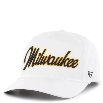 &#39;47 BRAND MILWAUKEE BREWERS OVERHAND HITCH SNAPBACK HAT