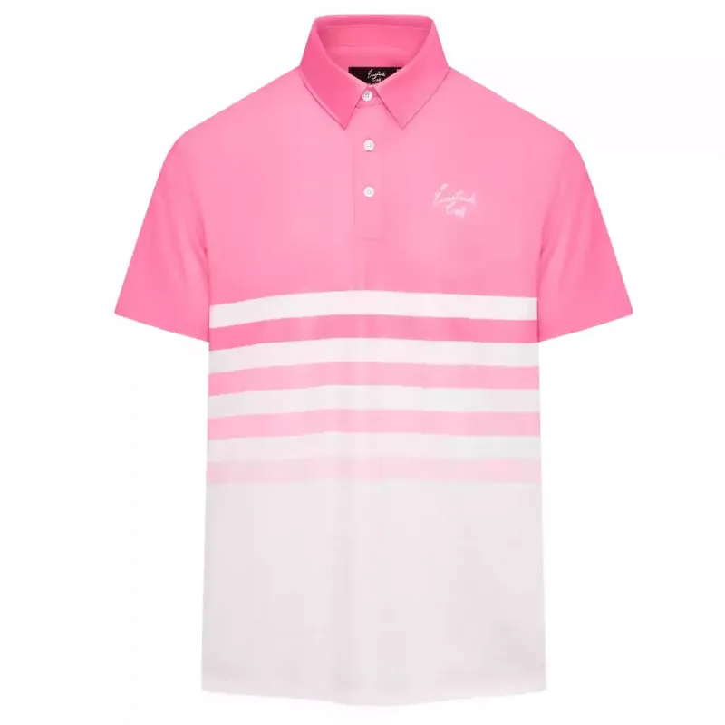 EASTSIDE GOLF OMBRE STRIPED SIGNATURE POLO SHIRT
