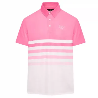 EASTSIDE GOLF OMBRE STRIPED SIGNATURE POLO SHIRT