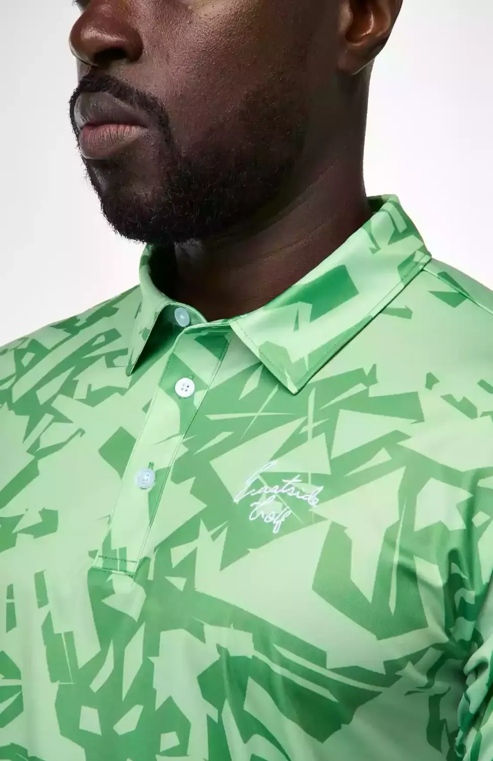 Eastside Golf Shatter Print Signature Polo - Paradise Green