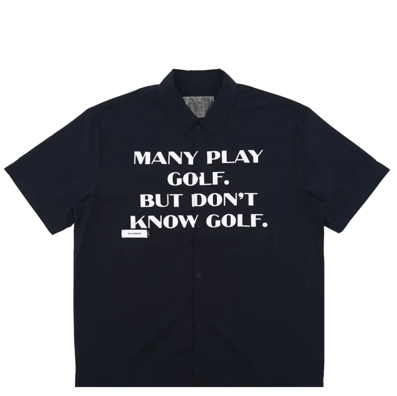 STUDENTS GOLF EDUCATE POPLIN BUTTON-UP SHIRT 