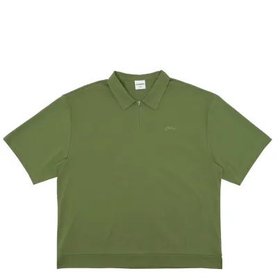 STUDENTS GOLF LANSER JERSEY ZIP POLO SHIRT