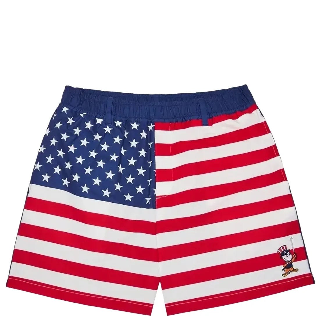 MALBON GOLF EAGLE BUCKETS FLAG SHORTS