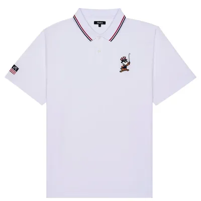 MALBON GOLF EAGLE BUCKETS PIQUE POLO SHIRT
