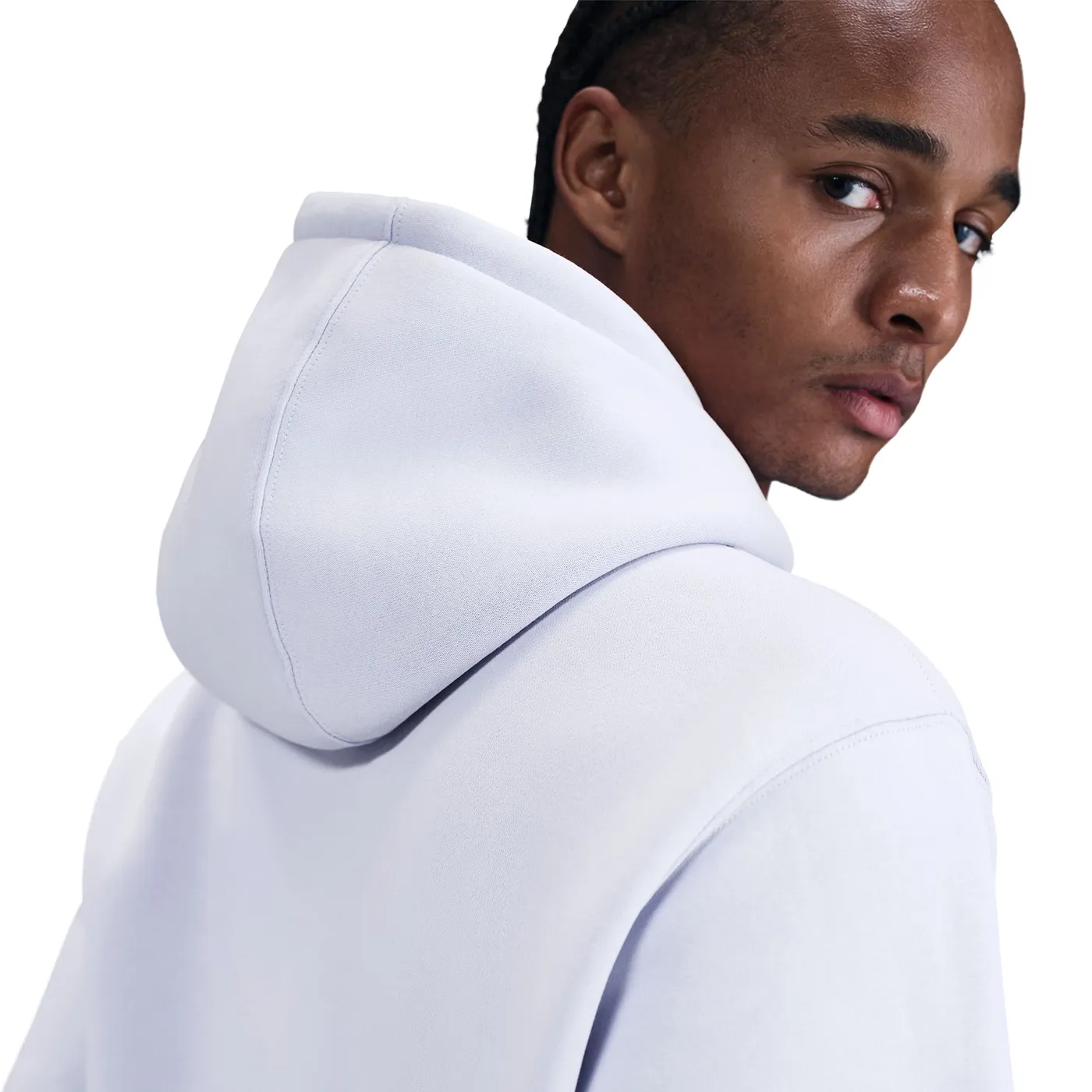 Nike Club Fleece Hoodie - Ghost/White Midweight Pullover