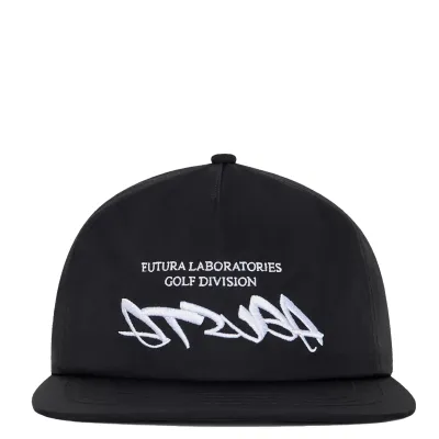 MALBON GOLF FUTURA ATSUGA POLY 5 PANEL SNAPBACK HAT
