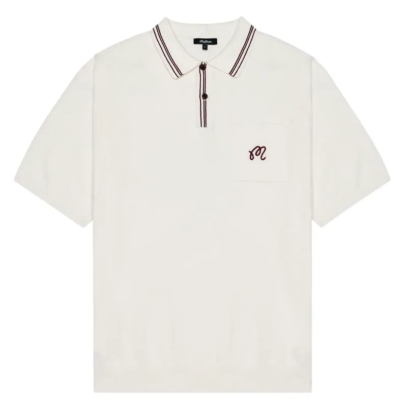 MALBON GOLF CAMPANIA KNIT POLO SHIRT  