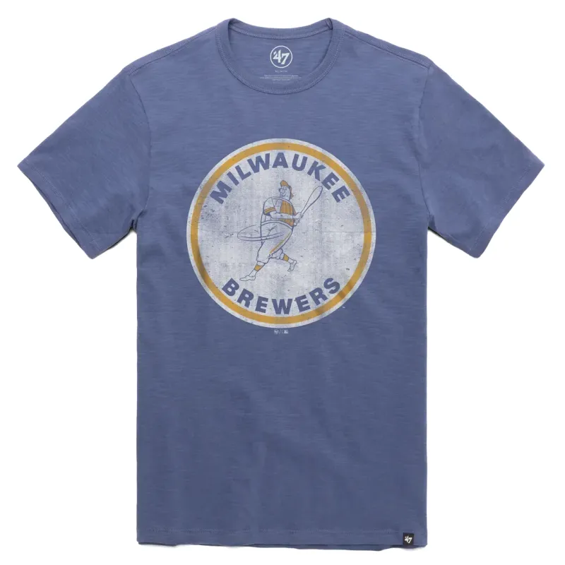’47 BRAND MILWAUKEE BREWERS BARRELMAN SCRUM TEE   