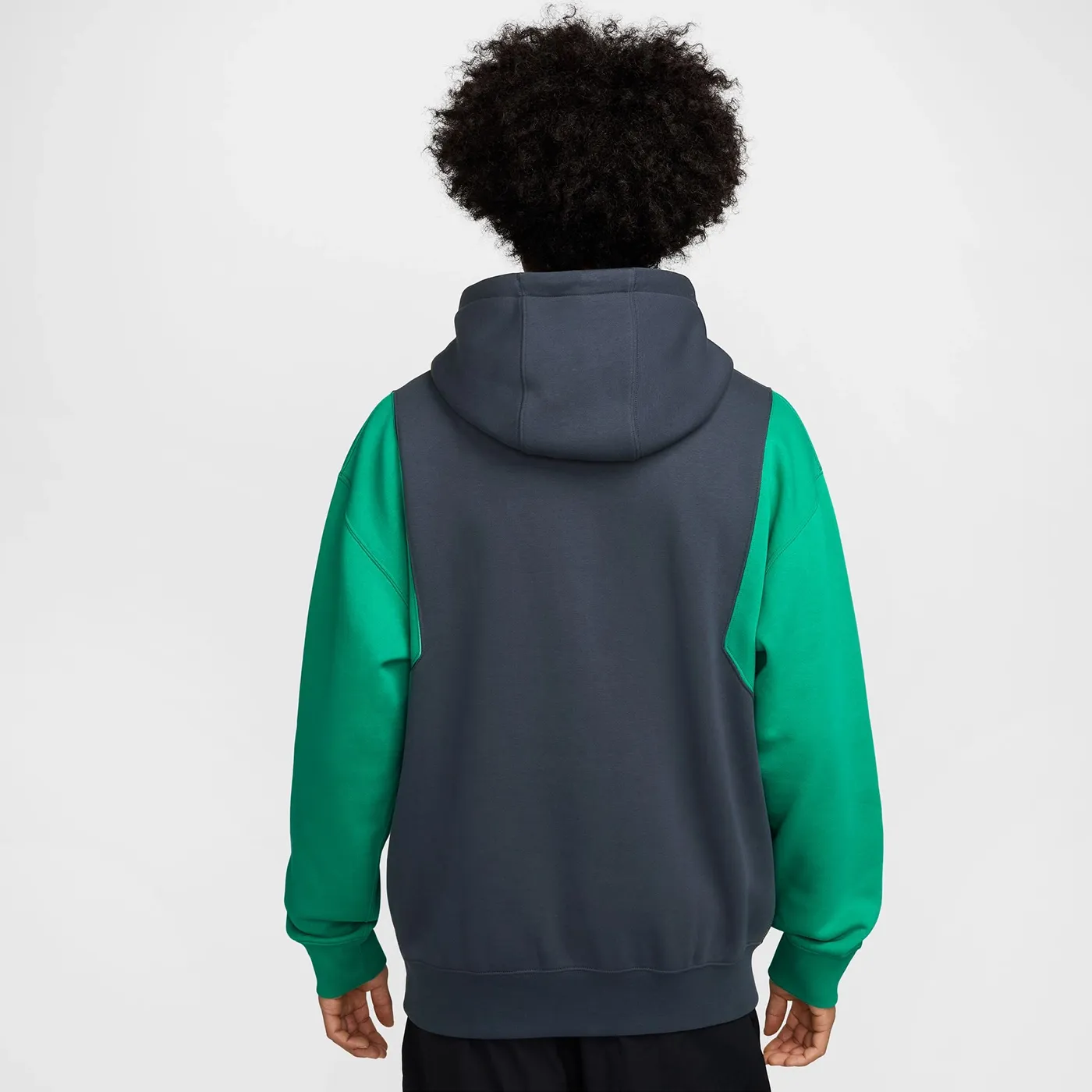 Nike Club Pullover Hoodie - Obsidian/Stadium Green Brushed Fleece