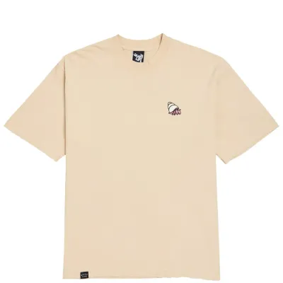 THE QUIET LIFE SMOKING CRAB EMBROIDERED TEE