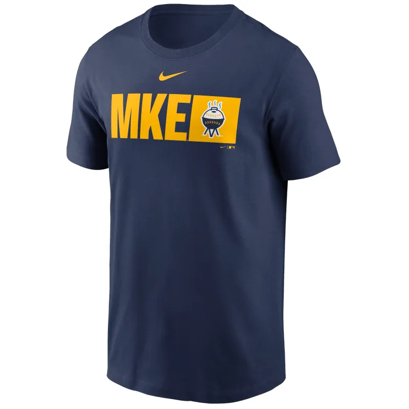 NIKE MILWAUKEE BREWERS MKE GRILL CITY CONNECT TEE