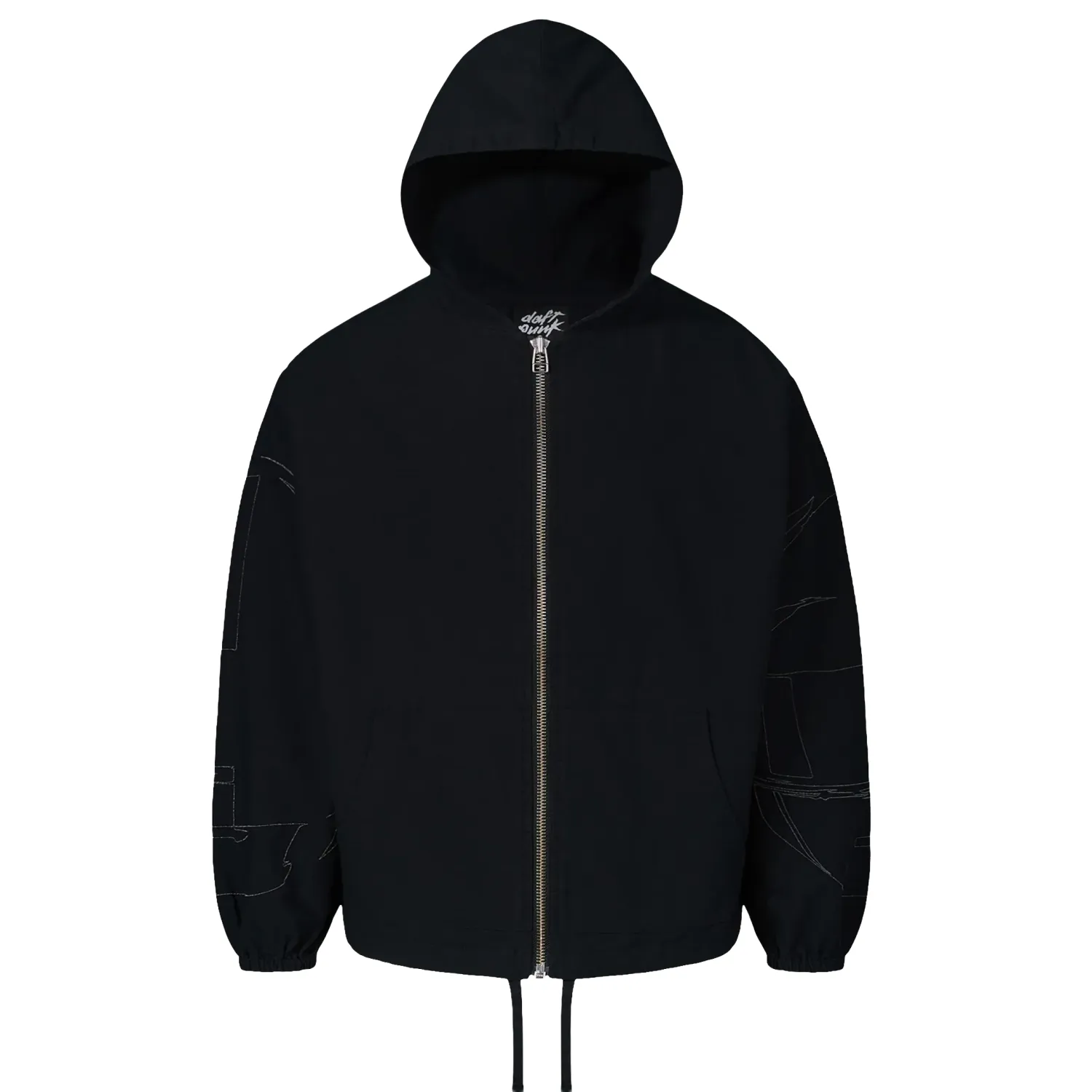 PLEASURES X DAFT PUNK DIGITAL FULL-ZIP PONCHO HOODIE