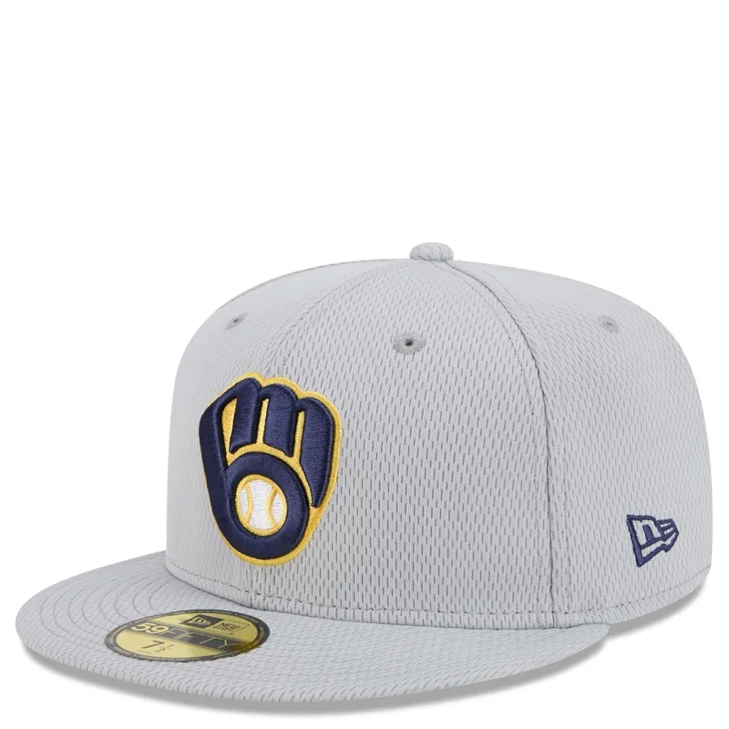 NEW ERA MILWAUKEE BREWERS CLUBHOUSE 59FIFTY FITTED HAT 