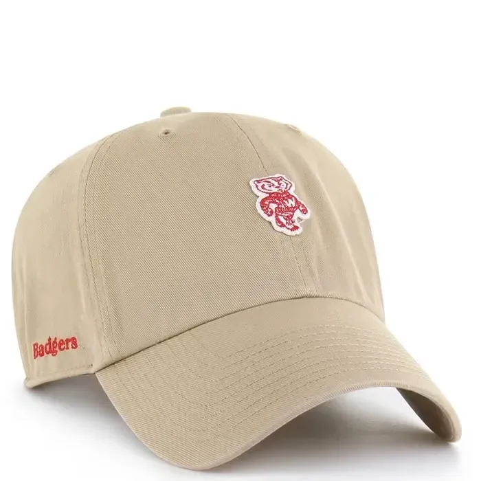 &#39;47 BRAND WISCONSIN BADGERS MICRO PATCH CLEAN UP HAT