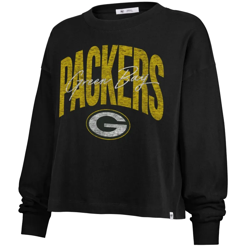 &#39;47 BRAND GREEN BAY PACKERS WOMEN&#39;S MUSE SYDNEY LONG SLEEVE TEE