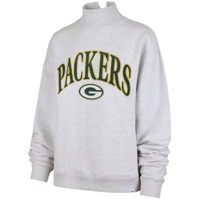 &#39;47 BRAND GREEN BAY PACKERS WOMEN&#39;S VANTAGE MOCK NECK SWEATSHIRT