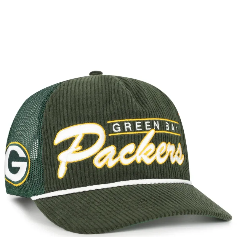 &#39;47 BRAND GREEN BAY PACKERS DOUBLE HEADER MESH HITCH SNAPBACK HAT