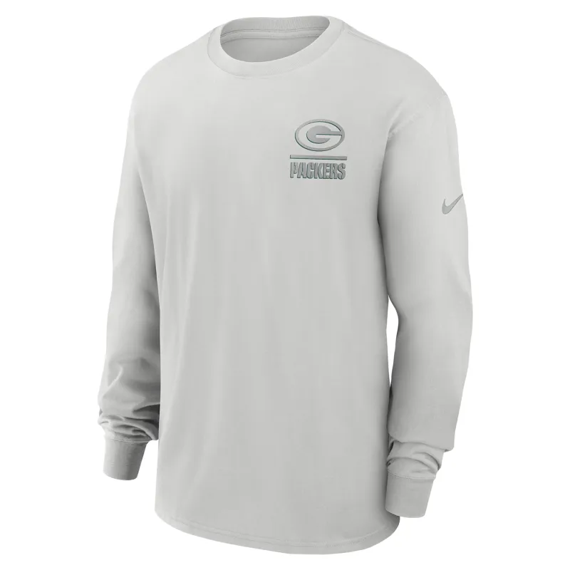 NIKE GREEN BAY PACKERS ESSENTIAL HEAVYWEIGHT LONG SLEEVE TEE