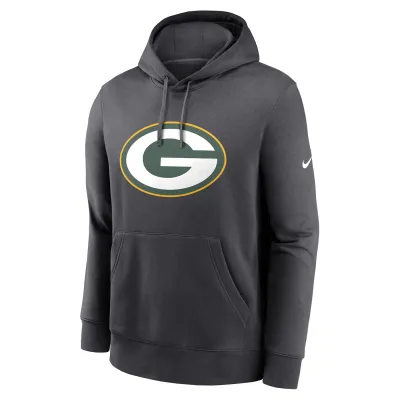 NIKE GREEN BAY PACKERS CLUB LOGO PULLOVER HOODIE